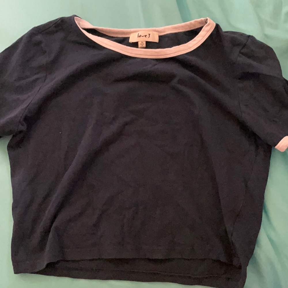 NAVY BLUE CROP TOP